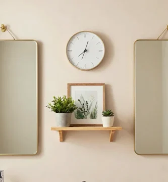 17 Bathroom Wall Decor Between Two Mirrors Ideas