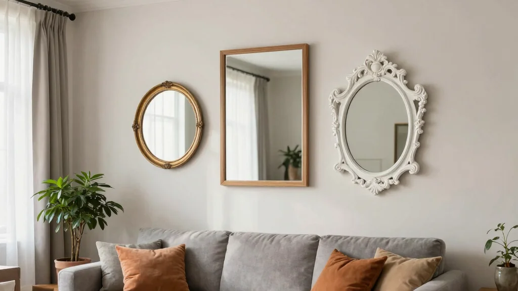 17 Eclectic Mirror Arrangements for Small Living Spaces