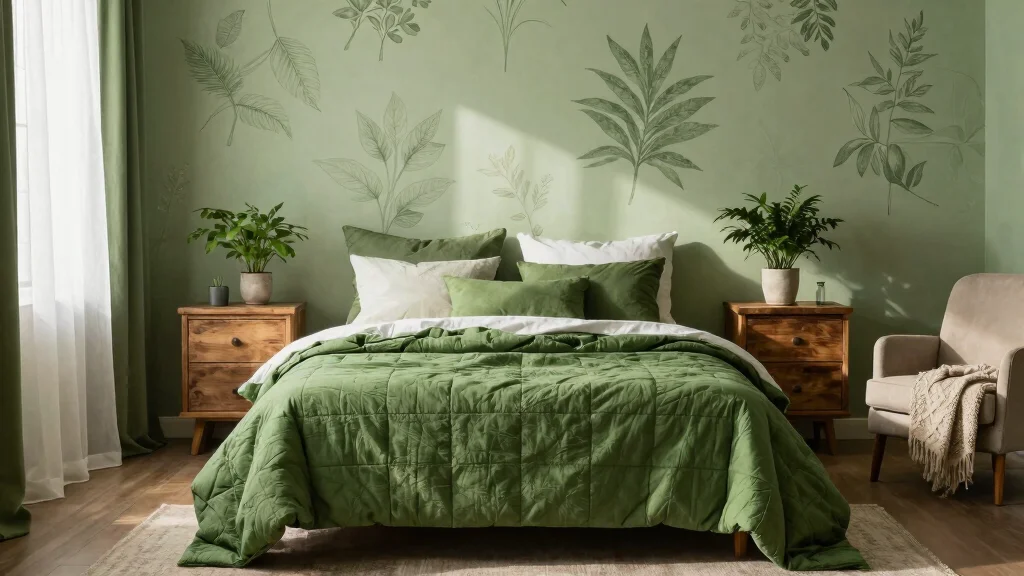 17 Eco-Friendly Green Quilt Bedding Ideas for Your Home