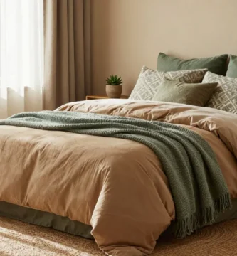 17 Tan and Green Bedding Ideas for Warm Bedrooms