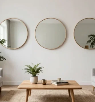 17 Three Circle Mirrors on Wall Ideas for Living Room