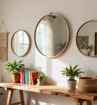 18 3 Circle Mirrors on Wall Ideas for Balanced Design