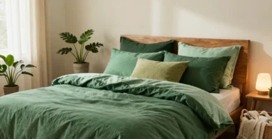 18 Bedding Ideas Green for Cozy Bedrooms