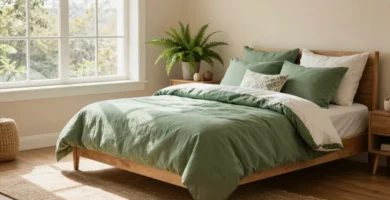 18 Bedroom with Green Bedding Ideas