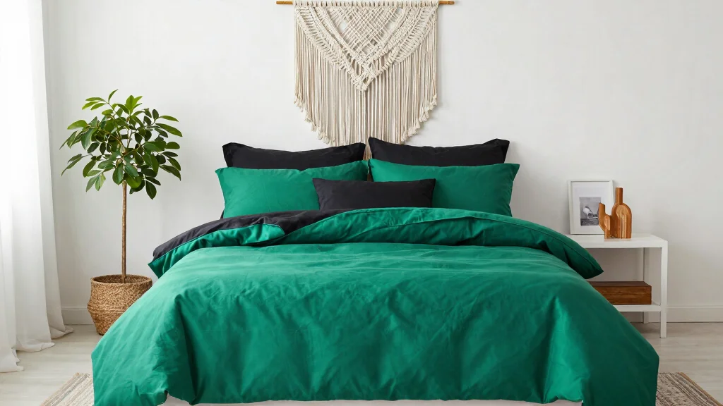 18 Black and Green Bedding Ideas for Modern Style