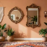 18 Bohemian-Inspired Wall Mirror Arrangements for Living Rooms