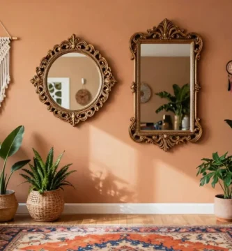 18 Bohemian-Inspired Wall Mirror Arrangements for Living Rooms
