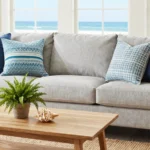 18 Coastal-Inspired Blue Throw Pillows on Couch Ideas