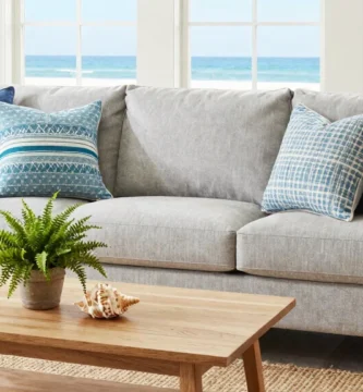 18 Coastal-Inspired Blue Throw Pillows on Couch Ideas