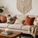 18 Cozy Bohemian Couch with Throw Pillows Ideas