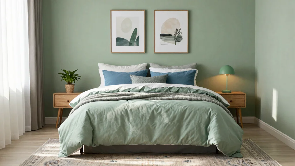 18 Sage Green and Blue Bedding Ideas for a Sustainable Bedroom Makeover