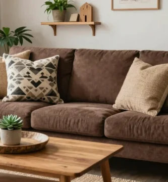 18 Sustainable and Stylish Brown Couch Throw Pillow Ideas