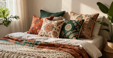 18 Throw Pillows on Bed Styling Ideas
