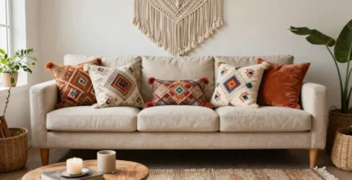 19 Couch Decor Ideas with Throw Pillows