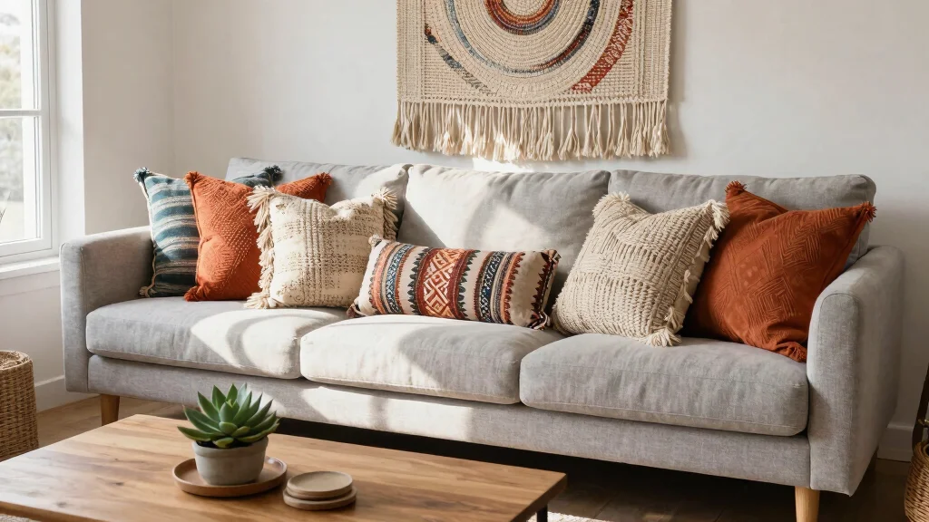 19 Couch Throw Pillows Styling Ideas for a Bohemian Touch