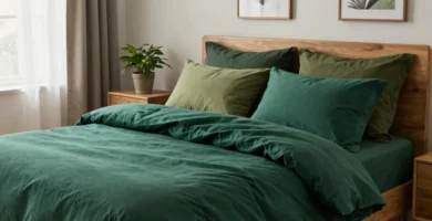 19 Dark Green Bedding Ideas for an Eco-Friendly Home