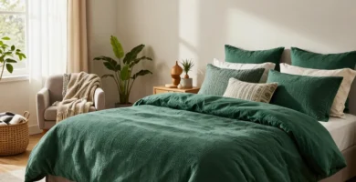 19 Emerald Green Bedding Ideas for a Sustainable and Stylish Bedroom