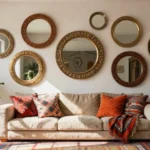 19 Multiple Round Mirrors on Wall Ideas for Statement Walls