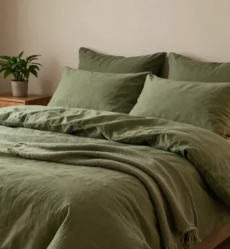 19 Olive Green Bedding Ideas for a Sustainable Sleep Sanctuary