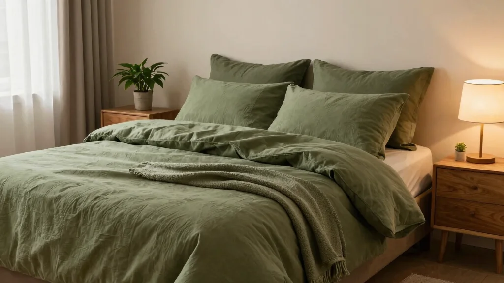 19 Olive Green Bedding Ideas for a Sustainable Sleep Sanctuary